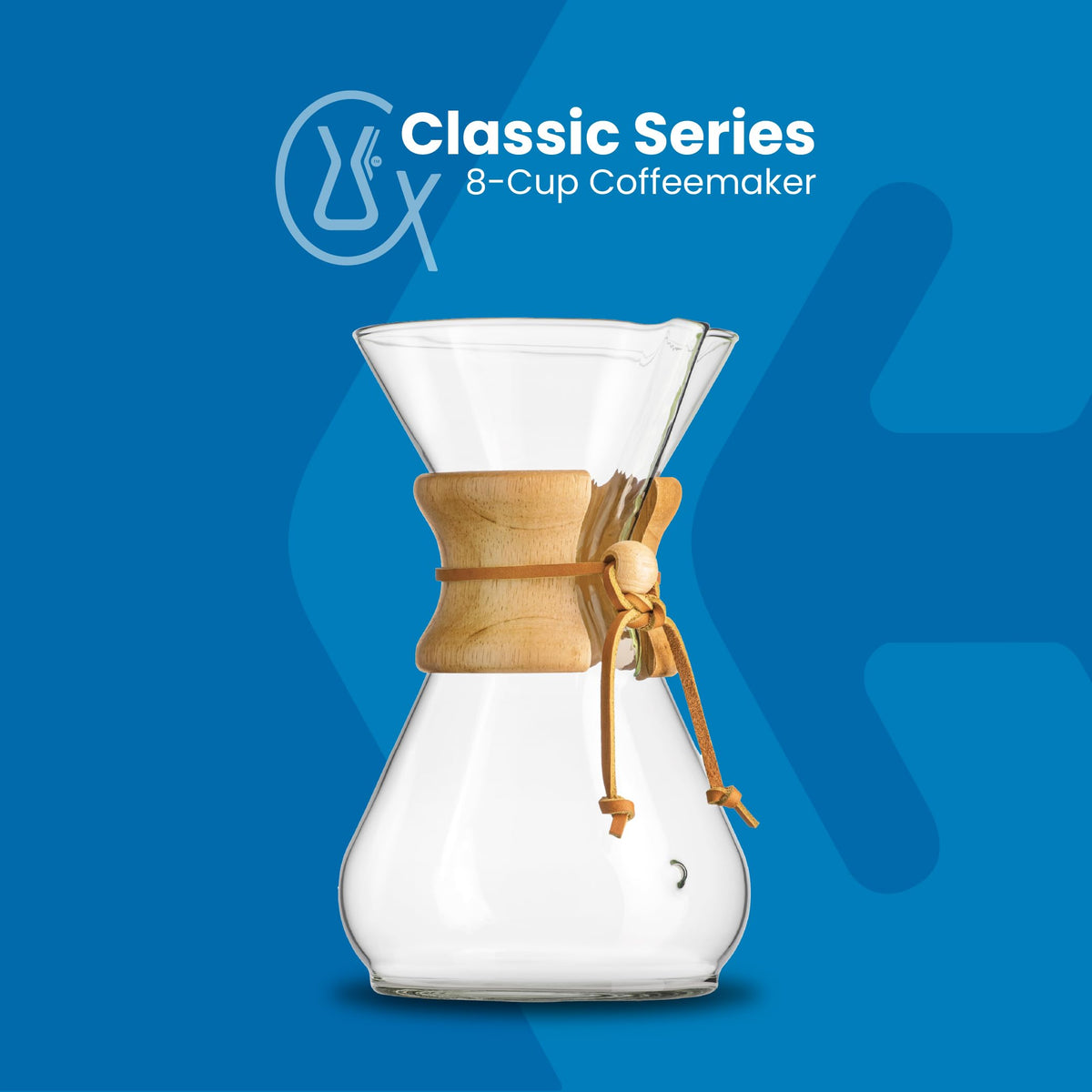Chemex square filters 100-count ensure clean, consistent brews.