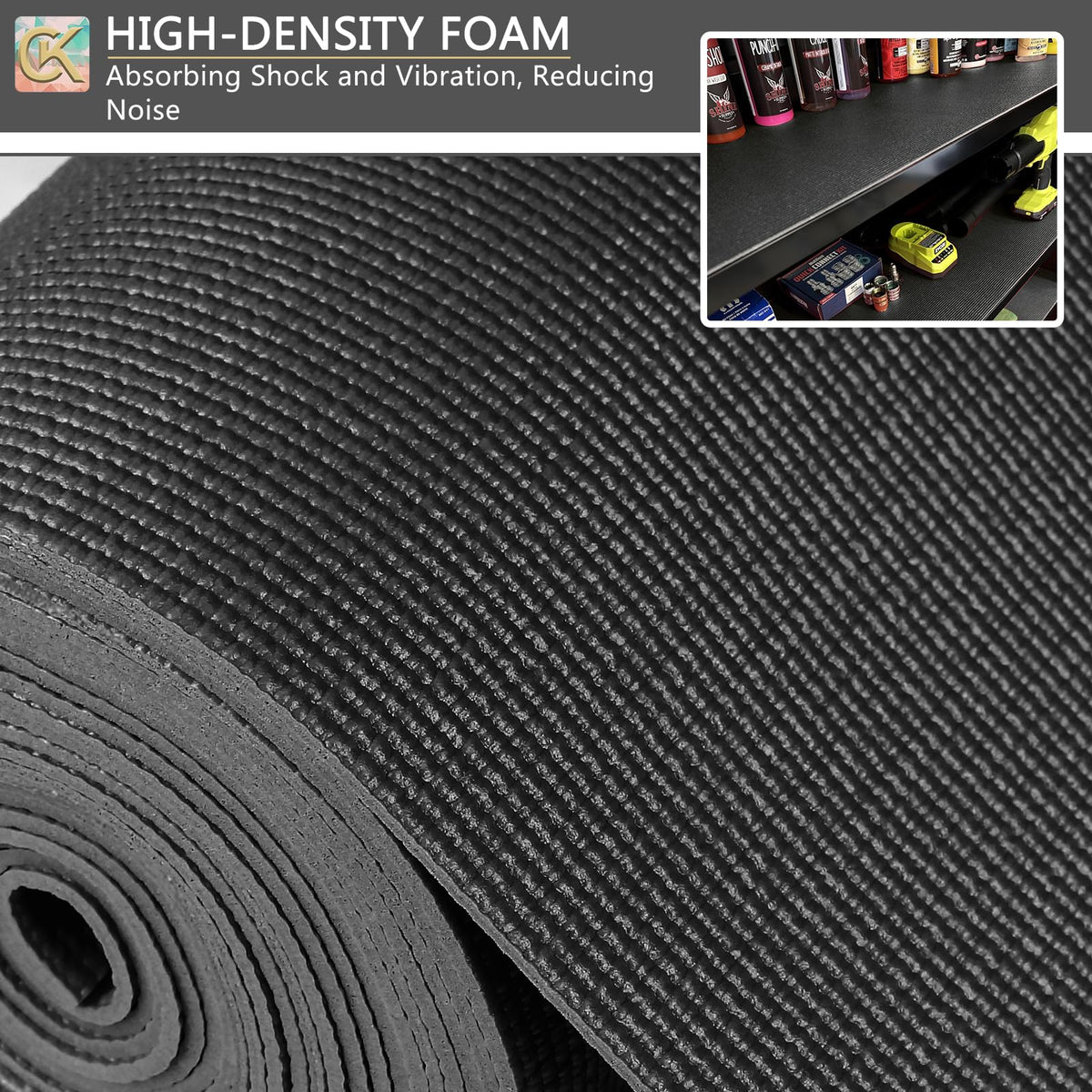 ChiKiner foam toolbox liner cut-to-fit demo shows simple trimming for a precise fit.