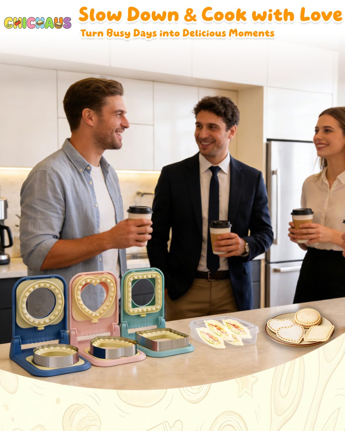 CHICHAUS kids enjoy assembling lunches with fun shapes