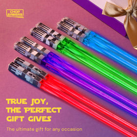 ChopSabers four-pair set displayed for easy selection and sharing.