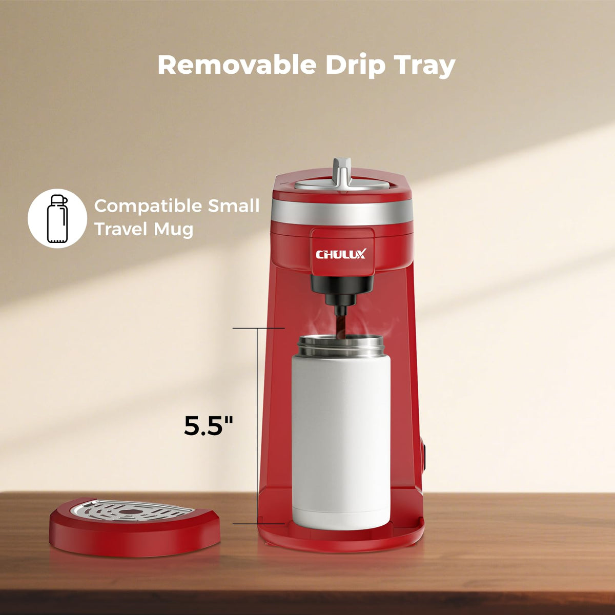 CHULUX red back view showcases compact power footprint