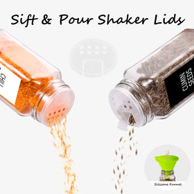 Churboro shaker lids designs for powder and grains.