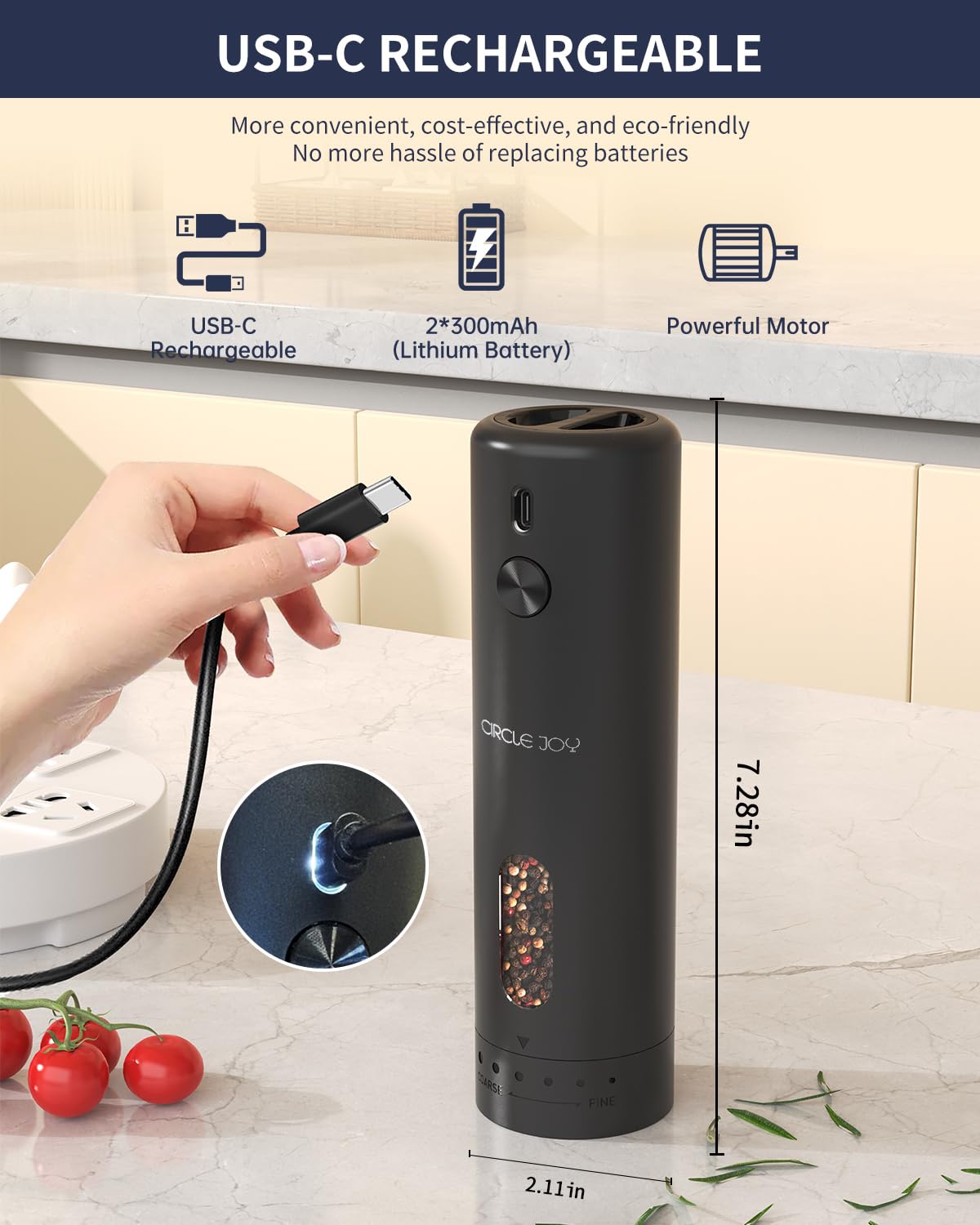 Circle Joy 110ml container provides ample spice for longer cooking sessions
