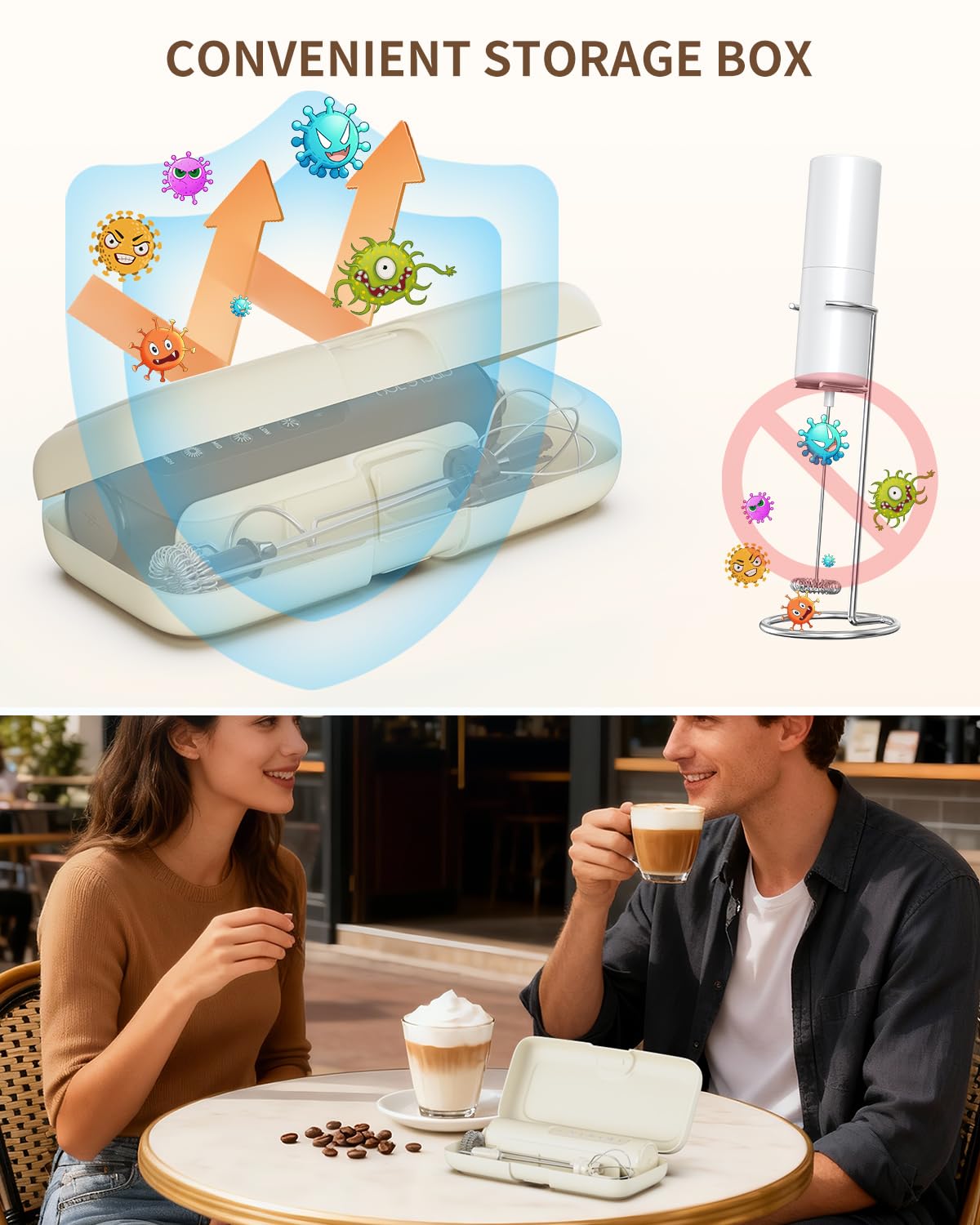 Circle Joy 1500mAh battery enables cordless, on-the-go mixing