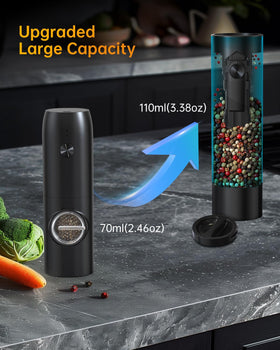 Circle Joy LED light activates during grinding for better visibility.