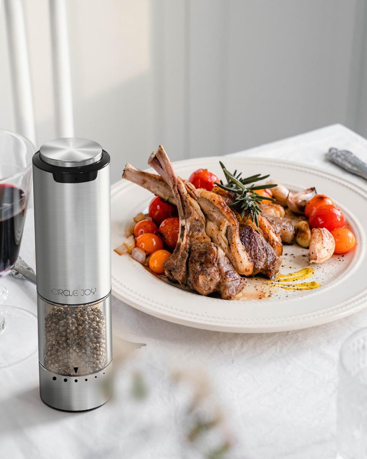 Circle Joy versatile spice grinder for pepper, salt, and other seasonings
