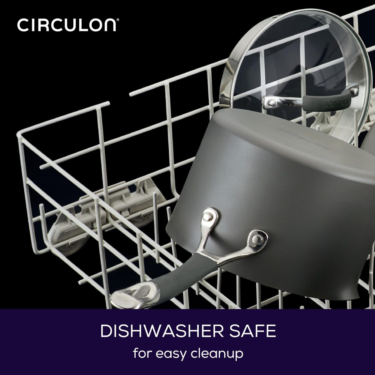 Circulon Radiance 6-quart stockpot with lid great for soups.