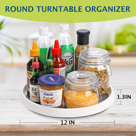 Durable CiWiVOKi 12-inch lazy susan with 360-degree rotation