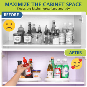 CiWiVOKi pantry storage organization maximizes cabinet space