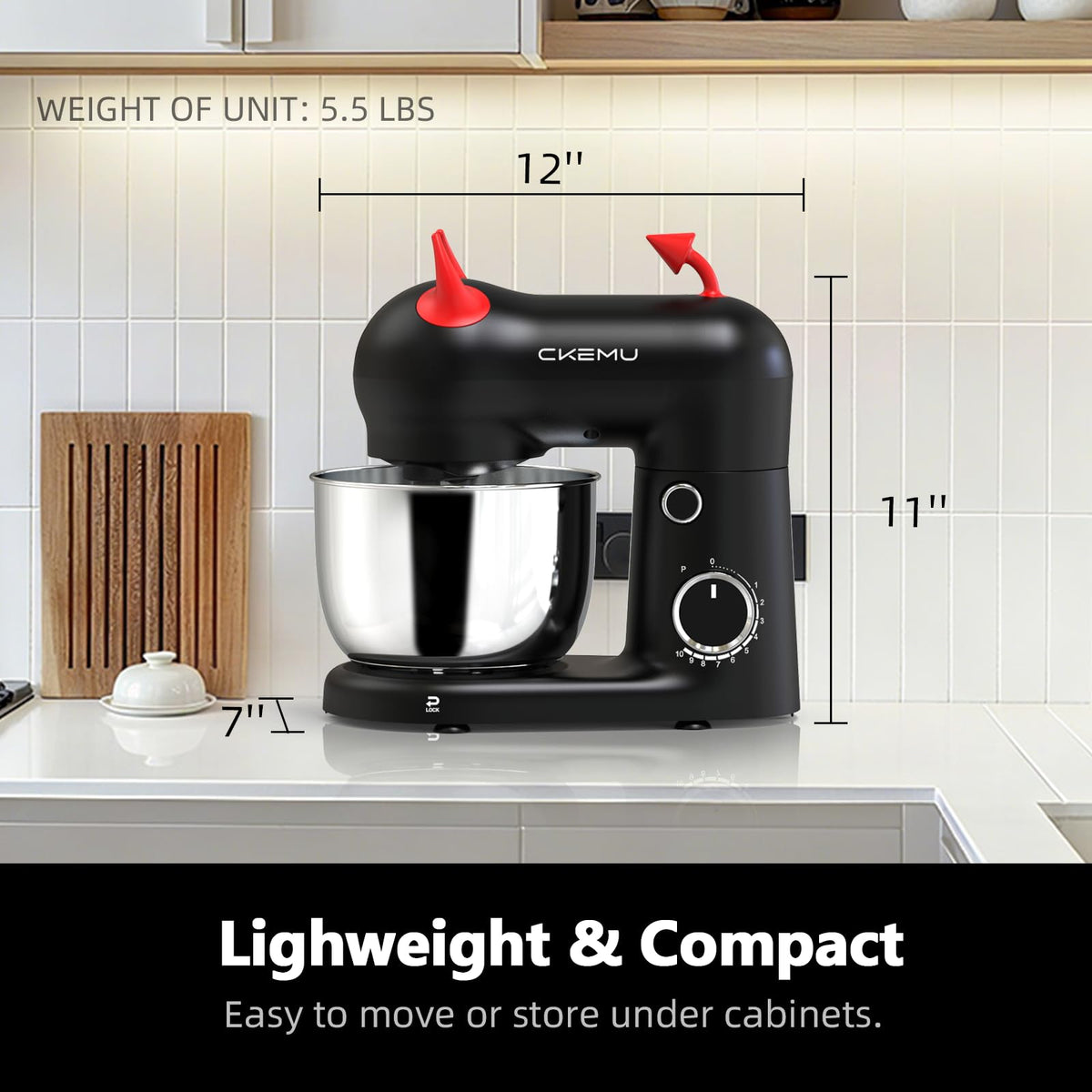 CKemu SM-2549A attachments are dishwasher-safe for easy cleanup
