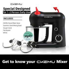 CKemu SM-2549A black design adds playful style to the kitchen