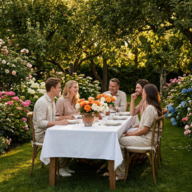 CKIKU dining tablecloth for versatile indoor and outdoor use.