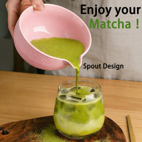 Clay&Fire bamboo matcha whisk for even whisking and rich froth.