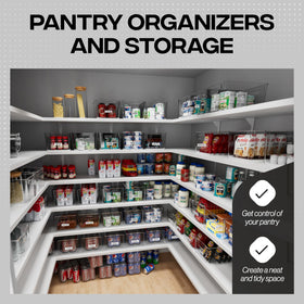 ClearSpace stackable bin on shelf saves space and keeps items accessible.