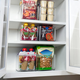 ClearSpace fridge organizer bin offers clear visibility for quick item checks.