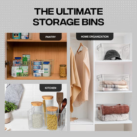 ClearSpace easy-grip handle storage bin for portable use.