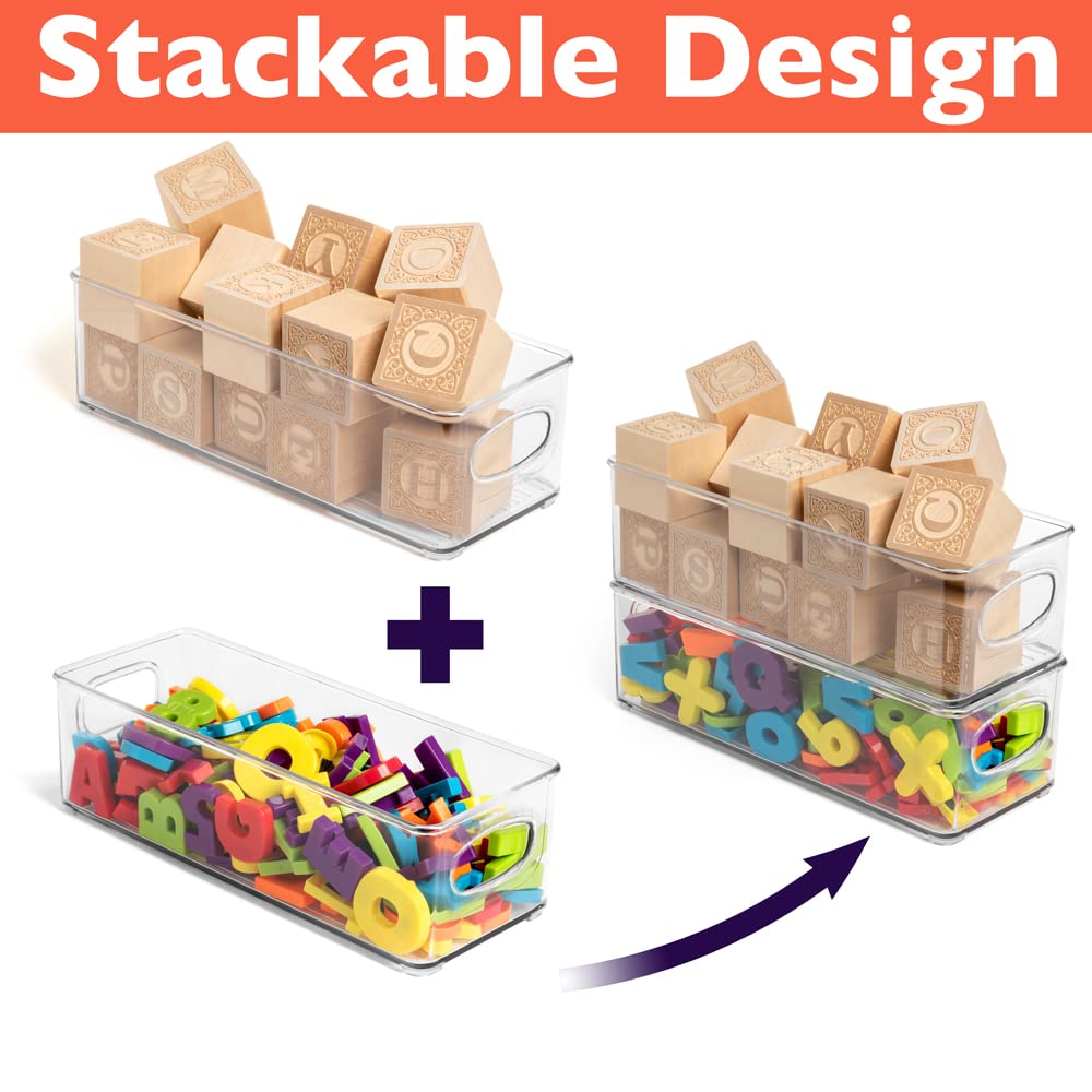 ClearSpace storage bin BPA-free plastic, food-safe and easy to clean after use.