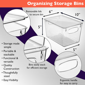 ClearSpace fridge organizer bin showing clear visibility of contents.