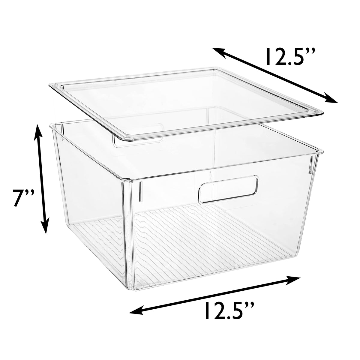 ClearSpace XL plastic bin is easy to clean with mild soap and water.