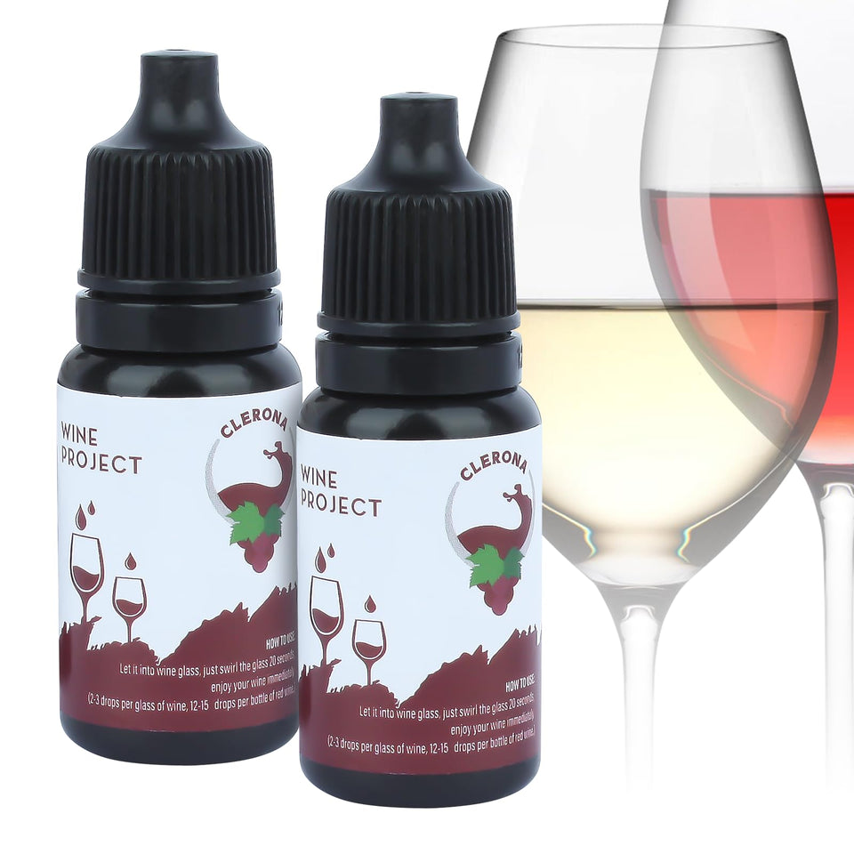 Clerona Wine Wand in use, reducing sulfites for smoother wine.