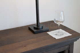 CleverDelights white cocktail napkins on a dining table for formal events
