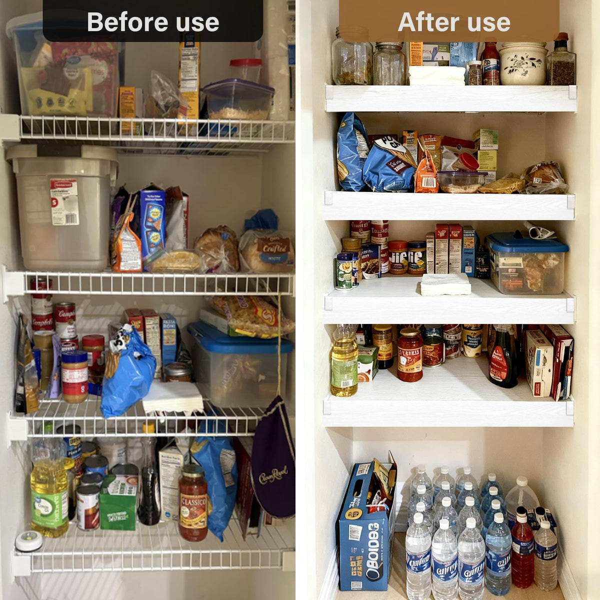 clicliet easy-clean white liner for kitchen and pantry
