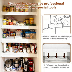 clicliet PVC faux-wood shelf liner adds warm look to shelves