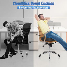 CloudBliss Donut Pillow soft-breathable cover keeps you comfortable during long sits