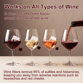 Cmefire filter bags used at a social gathering or tasting.
