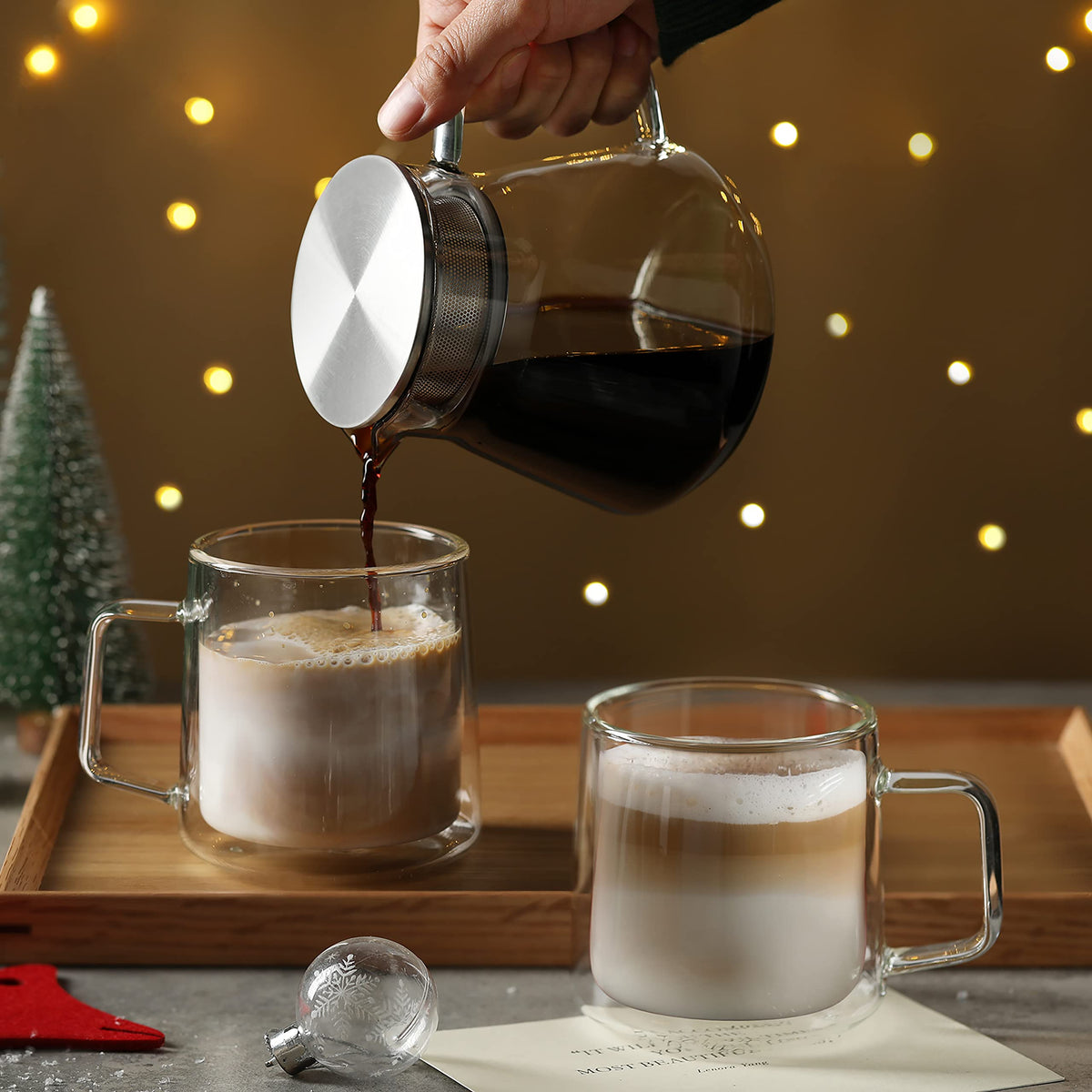CNGLASS borosilicate glass cup suited for hot and cold drinks
