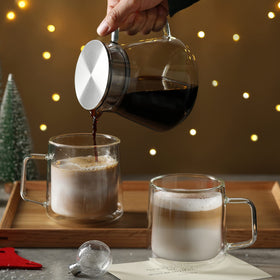 CNGLASS borosilicate glass cup suited for hot and cold drinks