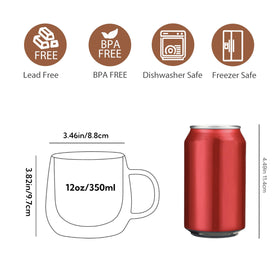 CNGLASS clear espresso mug highlights clarity for rich coffee