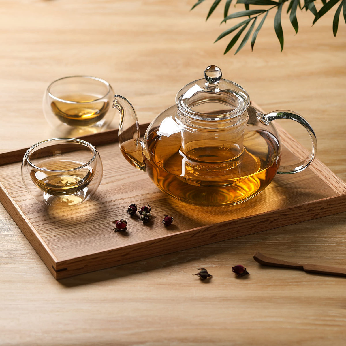 CNGLASS glass teapot gift set appeals to tea lovers at home or office