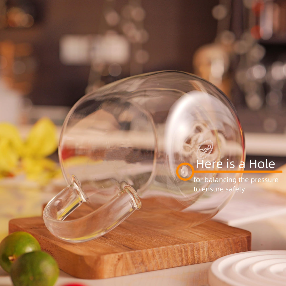 CNGLASS microwave and freezer safe mug for versatile serving.