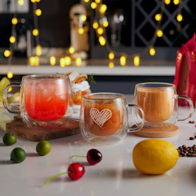 CNGLASS insulated mug preserves warm drinks for a cozy morning