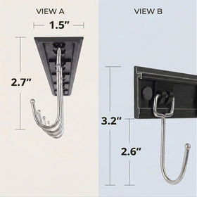 Cociat 11-inch mug holder rack displaying mugs and utensils within easy reach.