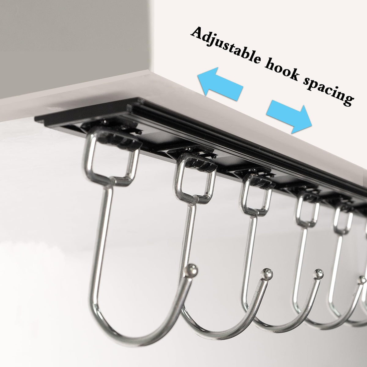 Cociat utensil rack black finish complements any decor while resisting moisture.