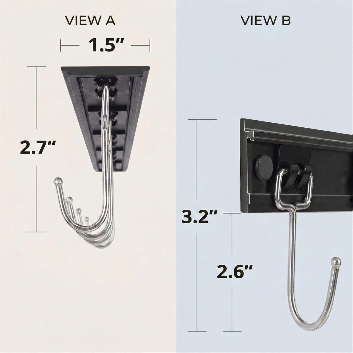 Cociat utensil rack under-cabinet installation demonstrates quick mounting options.