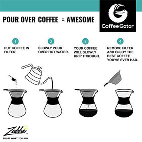 Coffee Gator gooseneck kettle is easy to clean with simple washing or descaling.