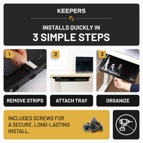 COFFEEKEEPERS multipurpose storage adapts to office, RV, kitchen, and dorm spaces.