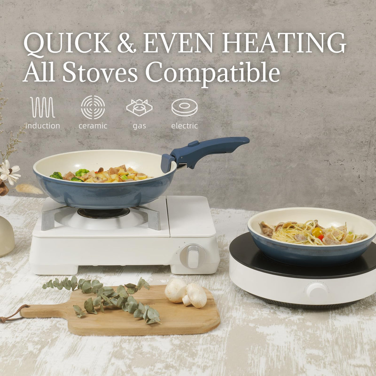 Coicur dishwasher-safe cookware simplifies cleanup after cooking.