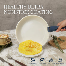 Coicur induction-base provides quick, even heating on all cooktops.