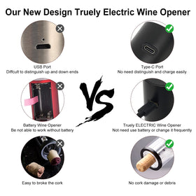 COKUNST rechargeable Type-C powered opener for convenient charging