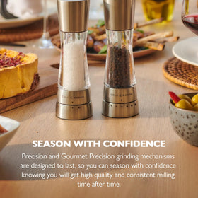 Cole & Mason Derwent acrylic body helps monitor salt levels at a glance.