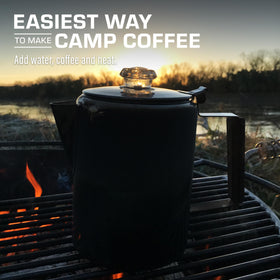 COLETTI Bozeman percolator outdoor camping use for bold, hot brews on the trail.