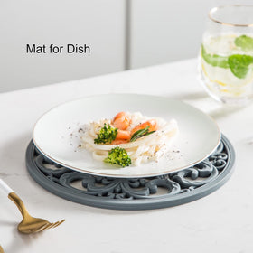 Colinda easy-clean silicone trivet cleans quickly by hand or dishwasher.