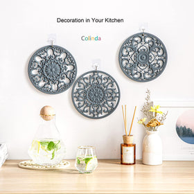 Colinda decorative silicone trivet design 1 enhances kitchen ambiance