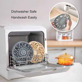 Colinda multi-use trivet doubles as pot holder and spoon rest