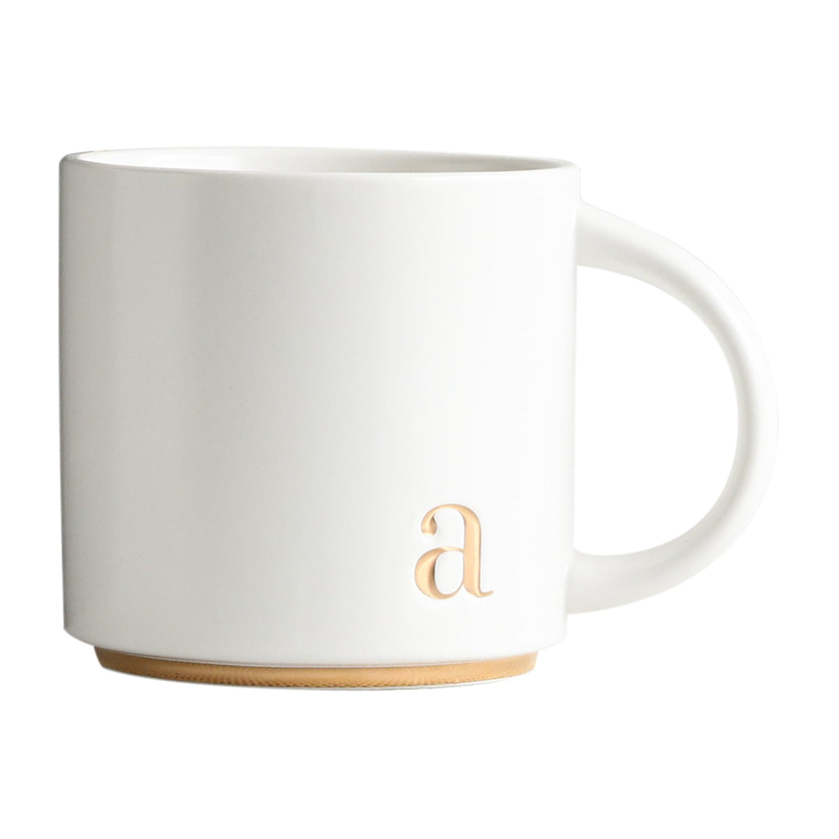 COLLECTIVE HOME Monogram mug 15oz with a glossy finish for daily coffee.