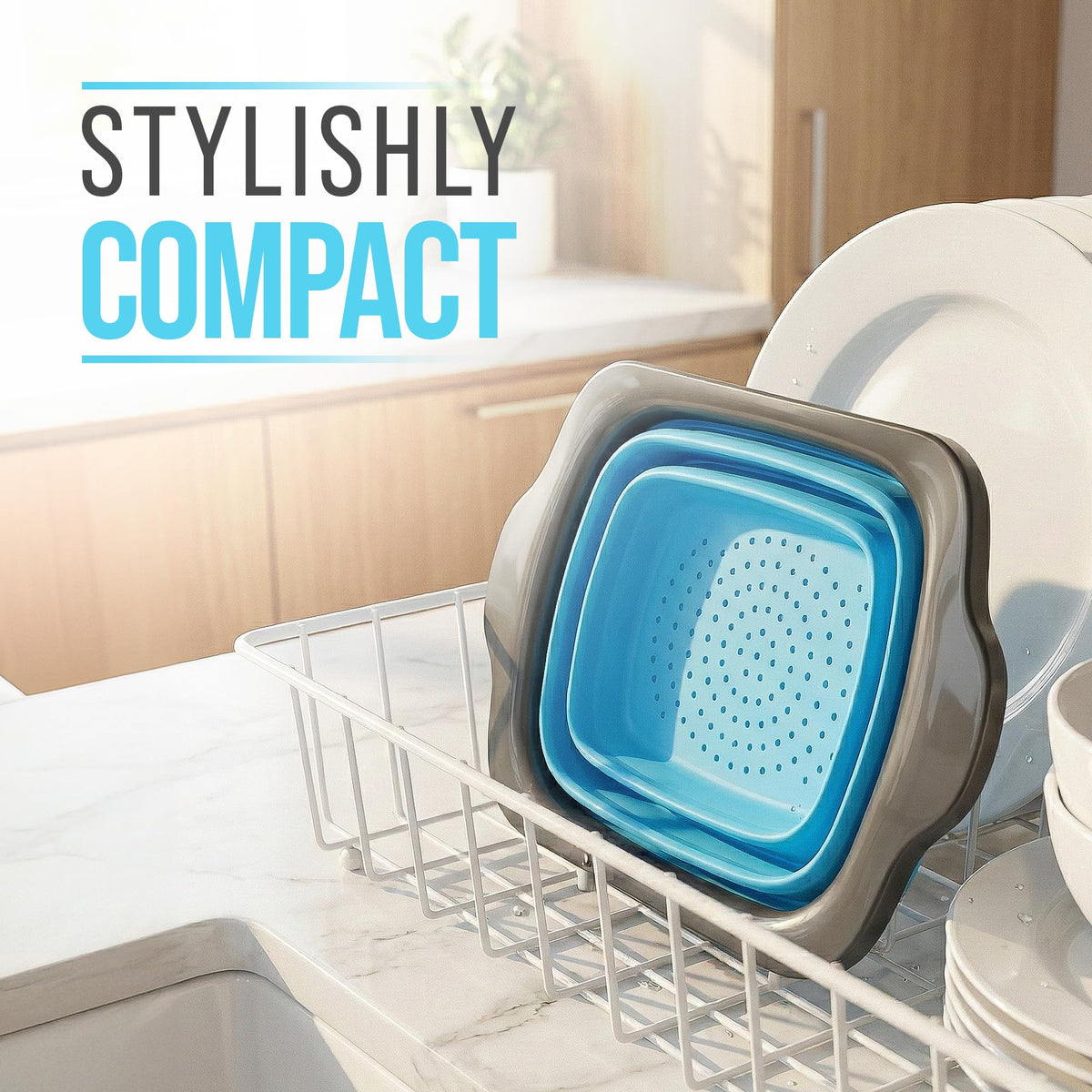 Comfify XL with extendable handles for full-size pot draining